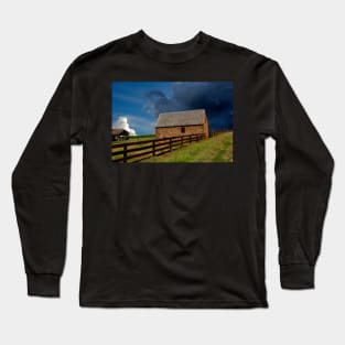 Stormy Rural Landscape Long Sleeve T-Shirt